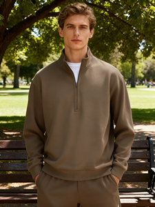 <span class=keywords><strong>Felpa</strong></span> <span class=keywords><strong>con</strong></span> Cappuccio Casual Personalizzata di Alta Qualità <span class=keywords><strong>con</strong></span> Zip in Poliestere e Cotone Pesante per <span class=keywords><strong>Uomo</strong></span> - Product Image 2