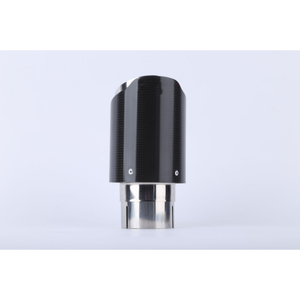 Puntas de Escape de Fibra de Carbono Modificadas para Sistema de Escape de Automóvil, Borde Recto, Acero Inoxidable, Negro Mate para BMW G30 - Product Image 6