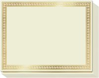 Papier pour certificat personnalisé, carton 180 g/m², bordure dorée, certificats de récompense, 50 feuilles, origine Zhejiang, diplôme de remise des diplômes