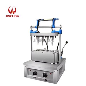 Machine à gaufres et coupelles comestibles électriques professionnelles pour biscuits, cônes à thé et tasses à café - Product Image 1