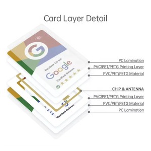 Tarjeta NFC de PVC personalizada con chip NFC para reseñas de Google y <span class=keywords><strong>WhatsApp</strong></span>, tarjeta sin contacto para redes sociales, con función de toque, venta al por mayor, para aumentar seguidores - Product Image 6