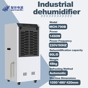 <span class=keywords><strong>Déshumidificateur</strong></span> Électrique Commercial et Industriel WETWELLS 90L/J 220V – Nouveau Modèle pour la Gestion de l'Humidité dans les Fermes, Serres et Entrepôts - Product Image 2