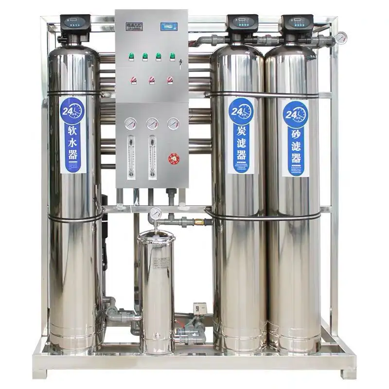 Osmose inverse 1000 LPH usine de traitement de l'eau RO industrielle processus vie purificateur système de filtre équipement Machine