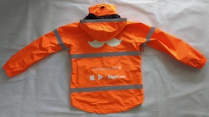 Haute Qualité Personnel Imperméables Coupe-Vent Imperméable Fast Food Rider Cyclisme Veste Printemps À Capuche Sportif Poche Livraison <span class=keywords><strong>Rappi</strong></span> - Product Image 5