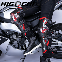 Protections de genoux pour moto HIGOCHI, style sportif, design articulé réglable, matériau PP, unisexe, absorption des chocs, protection anti-chute