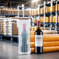 Enveloppe de film protecteur gonflable transparente de sacs de colonne d'air pour l'enveloppe de coussin de bouteilles de vin avec le protecteur de sac de colonne d'air