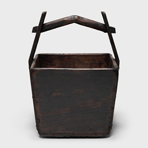 Cubo de madera hecho a mano, cesta de almacenamiento rústica, diseño de grano Vintage, decoración de granja antigua multiusos, Shanxi para bebidas de jardín - Product Image 1