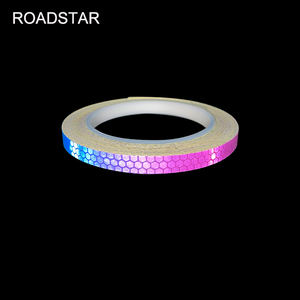 Autocollants de roue de <span class=keywords><strong>moto</strong></span> hautement réfléchissants pour jantes de voiture S Ruban réfléchissant arc-en-ciel pour vélo - Product Image 1