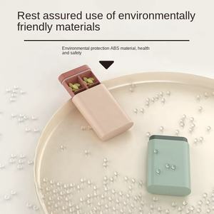 卸売りカスタマイズ可能な7日間のBPAフリープラスチックピルオーガナイザーかわいい旅行ピルケース引き出し工場用ピル収納ケース - Product Image 5