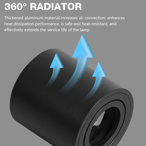 Gu10 Downlight có thể điều chỉnh Led bề mặt tròn gắn trimless GU10 lịch thi đấu xi lanh Trần Đèn tại chỗ - Product Image 6