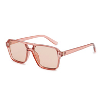 Lunettes de soleil de mode au design unique pour femmes HP251045, style aviateur, UV400, logo personnalisé, lunettes de soleil carrées, OEM disponible