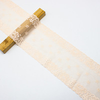 Ruban en dentelle française écologique de 10,5 cm de large, crocheté, avec strass, bande élastique en nylon, accessoires pour vêtements et sous-vêtements, personnalisable