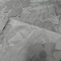 Tissu jacquard brocart léger 100 % polyester à motifs floraux découpés, coloré, style Dubaï, pour vêtements ABAYA pour filles – Collection 2025 à succès