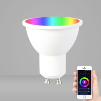 Projecteur intelligent Zigbee RGBCCT GU10, projecteur GU10 RGB, lampe Tuya WIFI