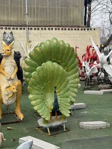 Garden Decor Wholesale Life Size Fiberglass <strong>Peacock</strong> Statue Resin <strong>Sculpture</strong> - Product Image 4