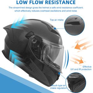 <span class=keywords><strong>Casco</strong></span> de Motocicleta Integral de Alta Calidad, Único, con Certificación DOT, para Hombre, Venta al por Mayor de Fábrica - Product Image 6