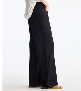 Fabricant de jeans Pantalon baggy personnalisé en denim 13 oz <span class=keywords><strong>Bootcut</strong></span> Salvage Raw <span class=keywords><strong>Jean</strong></span> évasé japonais coupe botte pour femmes - Product Image 2