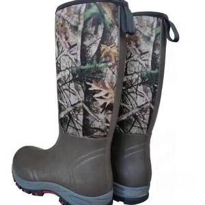 Bottes de pluie imperméables en néoprène camouflage pour homme, hauteur genou, pour la <span class=keywords><strong>chasse</strong></span> en extérieur, vente en gros YL489 - Product Image 5