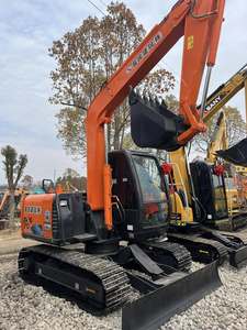 Mini-excavatrice sur chenilles hydraulique Hitachi ZX70 d'occasion, 7 tonnes, d'origine japonaise, moteur Yanmar, pompe, roulement, faible nombre d'heures, modèle 2024 - Product Image 1