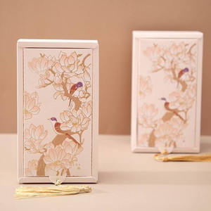 Boîte cadeau rouge pliable personnalisée Offre Spéciale, emballage alimentaire, dragées au chocolat pour mariage et <span class=keywords><strong>anniversaire</strong></span> - Product Image 4