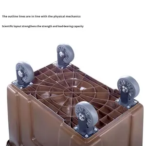 Keranjang daur ulang <span class=keywords><strong>Linen</strong></span> Hotel dengan pemisah basah kering keranjang bersama plastik untuk pembersih ruang cucian - Product Image 6