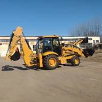 Chargeuse-pelleteuse JCB3CX d'occasion, en bon état, faible durée de vie, peu coûteuse, importation d'origine, marque JCB International.