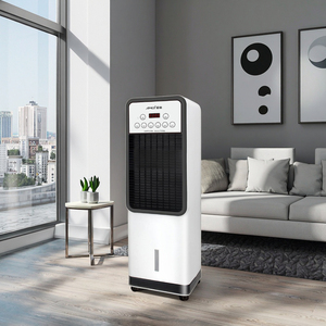 Ventilateur tour sans pales, refroidissement et chauffage, alimenté par courant alternatif, à refroidissement par eau, double usage, pour la maison, économe en énergie, en plastique, avec télécommande - Product Image 6
