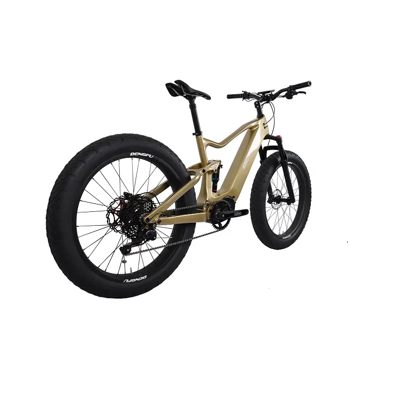 DENGFU 06 뚱뚱한 타이어 전기 자전거 Bafang 모터 M620 1000W mtb 자전거