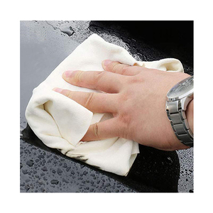 Panno di camoscio per auto, asciugamano in pelle naturale per asciugare lo Shammy - Product Image 1