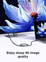 UGREEN kabel Data pengisi daya cepat, kabel transmisi Data USB C GEN2 10Gpbs 4K 60Hz 60Hz, pengisian daya Cepat 3,3 kaki usb3,2