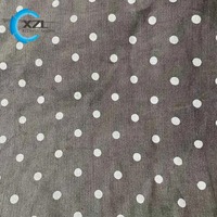 Tissu en velours côtelé imprimé à pois, 100 % coton peigné, tricoté à la chaîne, extensible, de haute qualité, personnalisé, vente en gros, pour T-shirt