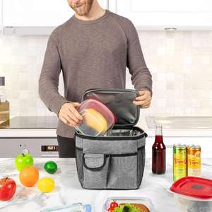 Insulated Lunch Bag for Men Women Leakproof Lunch Box Portable Soft Lunch Cooler Bag Adult Lunchbox Lunch Pail - Product Image 6