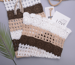 Pronto per la spedizione di <span class=keywords><strong>vestiti</strong></span> donna estate taglia libera Beachwear <span class=keywords><strong>maglia</strong></span> uncinetto Maxi abiti OuYaan - Product Image 6