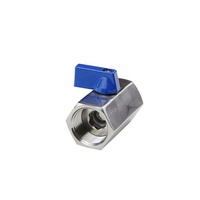Fabricant personnalisé 304 mini vanne en acier inoxydable npt classe 600 vanne à boisseau sphérique vanne de régulation du débit d'eau