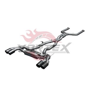 Sistema de Escape Catback Vortex de Acero Inoxidable 304 de 76 mm con Acabado Espejo para X3M X4M F98 2019-2024, Fácil Instalación para Carreras - Product Image 3