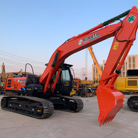 Excavatrice sur chenilles Hitachi ZX200 d'occasion du Japon, modèle 2022, 20 tonnes, haute qualité, bonnes performances, moteur, boîte de vitesses, pompe, PLC inclus