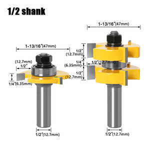Đa Chức Năng Ghép Cutter T-Khe Cắm Vuông Răng 3-Răng CNC Router Bit - Product Image 2
