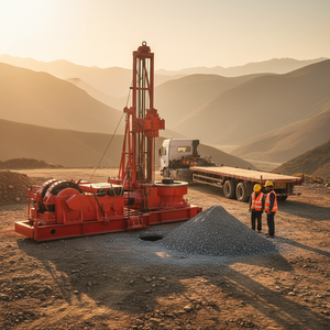 Plateforme de forage de puits d'eau SPS1000, profondeur 1000 m, table rotative, entraînement mécanique pour l'exploration géothermique et pétrolière - Product Image 3