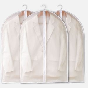 Housses à vêtements personnalisées avec logo, en PEVA, pour la protection des vêtements et le rangement dans le placard, housses de protection en plastique pour vêtements de créateur - Product Image 1