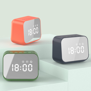 S204 Radio inalámbrica <span class=keywords><strong>Reloj</strong></span> despertador Altavoz Estéreo Escritorio Bluetooths Altavoces <span class=keywords><strong>con</strong></span> pantalla LED electrónica - Product Image 4