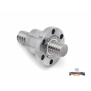 Stainless steel <b>nut</b> with plastic interior and flanged FIP right <b>nut</b> - Product Image 1