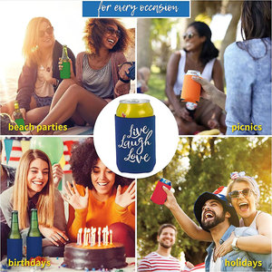 Porta Latas Personalizado con Logotipo, Funda de Neopreno Blanca para Latas de Cerveza, Porta Botellas para Bodas, Porta Latas Personalizable - Product Image 6