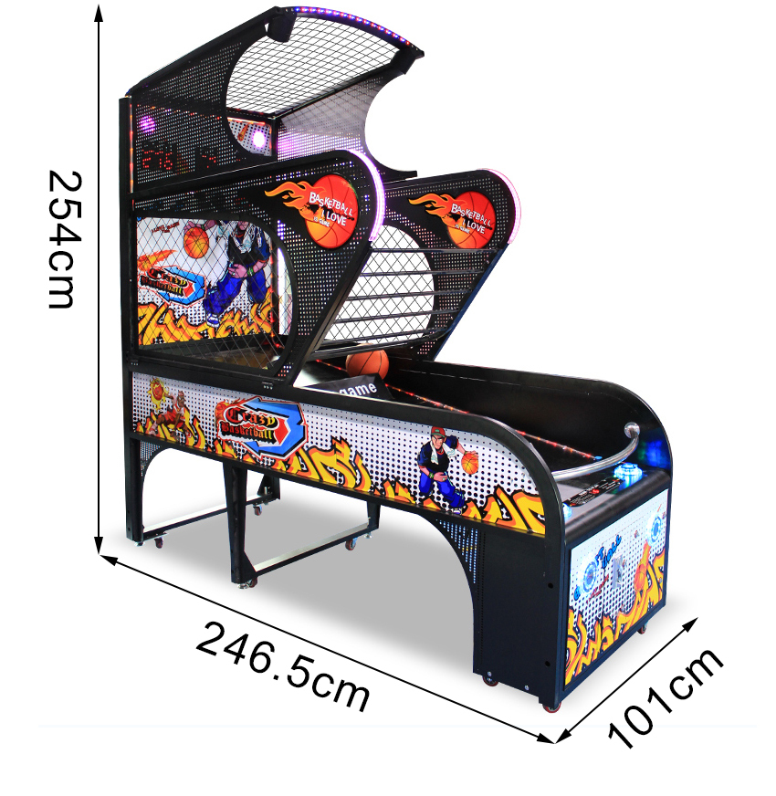 Hot Selling Street Basketball Hoop Arcade Machine Electronic Shot Coin Operated for Commercial Use