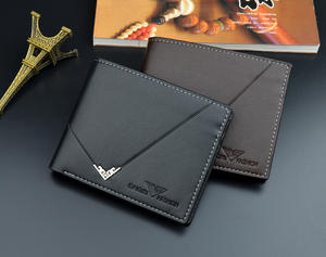 กระเป๋าสตางค์หนัง PU แบบใหม่ ดีไซน์บาง สำหรับผู้ชาย ราคาสุดคุ้ม แบบพับสองตอน ใส่บัตรและเงินได้ - Product Image 6