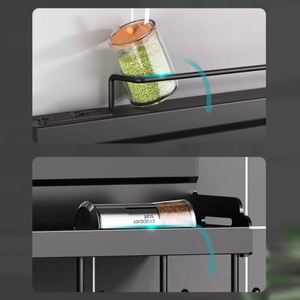 Support mural en acier inoxydable pour couteaux, fourchettes et cuillères de cuisine, présentoir à couteaux, organisateur d'épices, étagère de rangement pour cuisine - Product Image 5