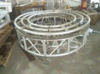 Arco Circular Versátil de Aluminio para Bodas, Iluminación de Escenarios, Exhibiciones y Ferias Comerciales, Uso Interior y Exterior