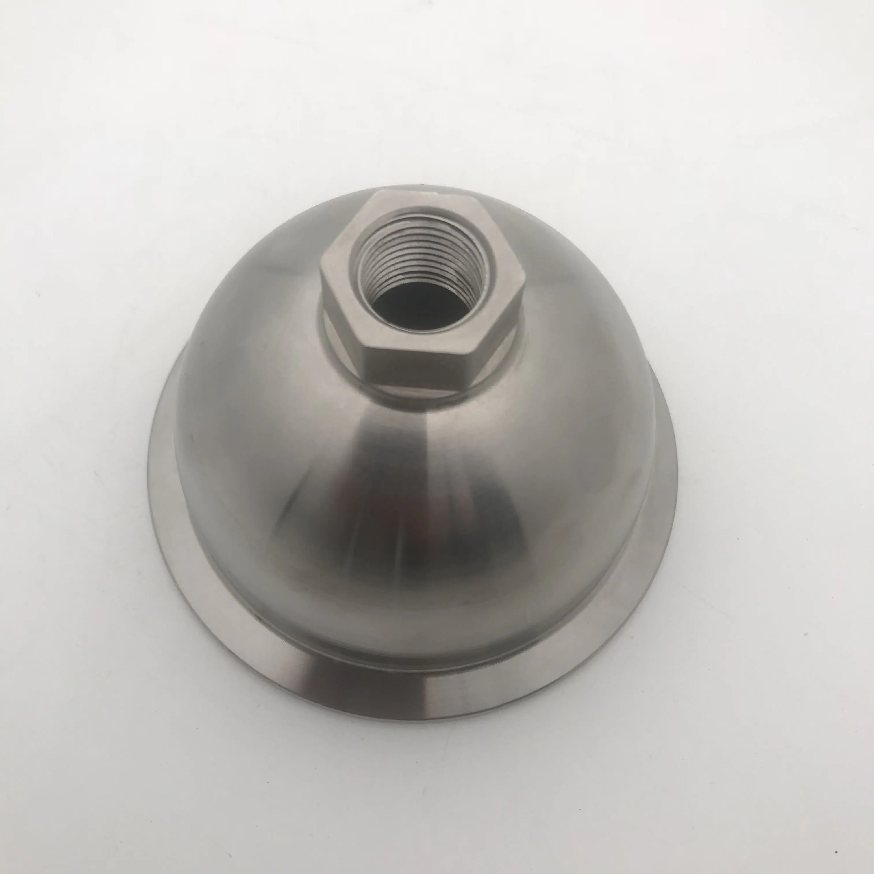 Stainless Steel SS304 Sanitary Bowl Cap Tri Clamp Spherical Bowl Reducer With NPT BSP Female Threaded Fittings