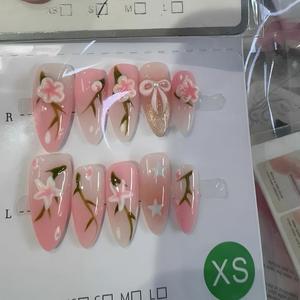 <span class=keywords><strong>Uñas</strong></span> Postizas de Color Sólido, Diseño Aleatorio, 10 Piezas/Juego, <span class=keywords><strong>Uñas</strong></span> Acrílicas, Atractivas para el <span class=keywords><strong>Verano</strong></span> - Product Image 1