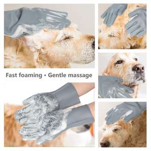 Épilateur pour animaux de compagnie brosse de nettoyage pour animaux de compagnie en caoutchouc cinq doigts démêlage gants de toilettage pour animaux de compagnie pour chien animaux de bain - Product Image 6