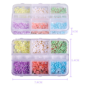 ชาร์มตกแต่งเล็บรูปดอกไม้ 5 กลีบ สีลูกกวาด 3 มิติ สำหรับตกแต่งเล็บ DIY - Product Image 6